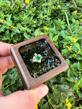 Emerald 18KT Rose Gold Engagement