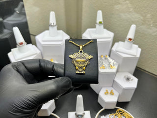 'Fractal Droid' Pendant [Color: Gold Edition]