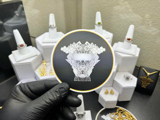 'Fractal Droid' Sticker [4x4]